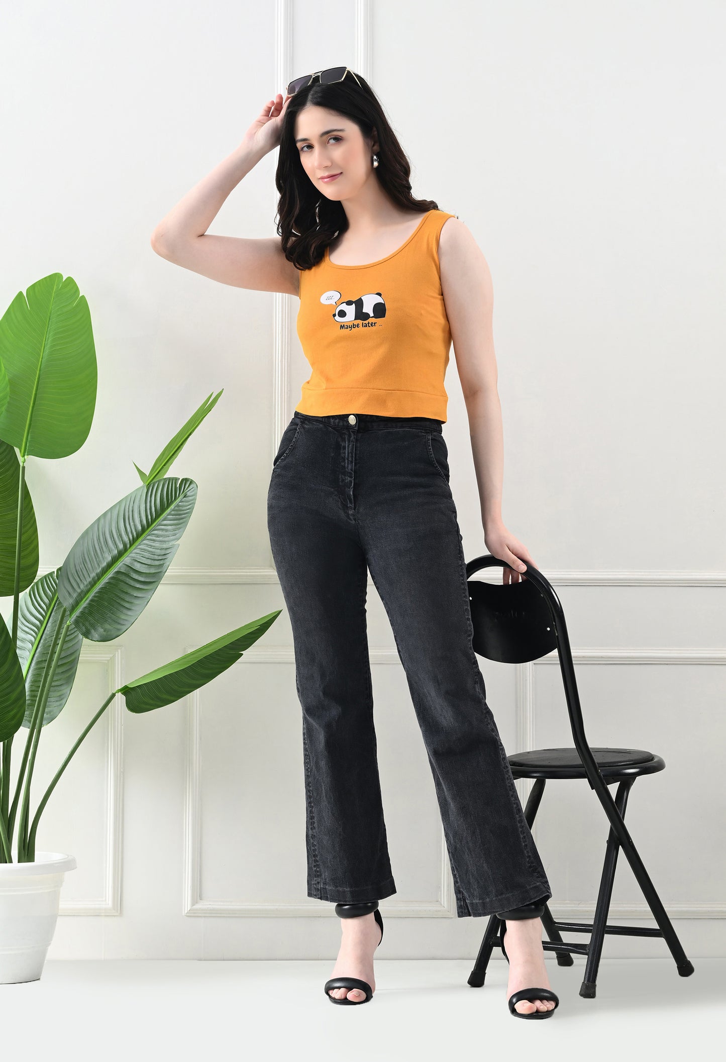 Maybe Later Panda Crop Top 🐼
