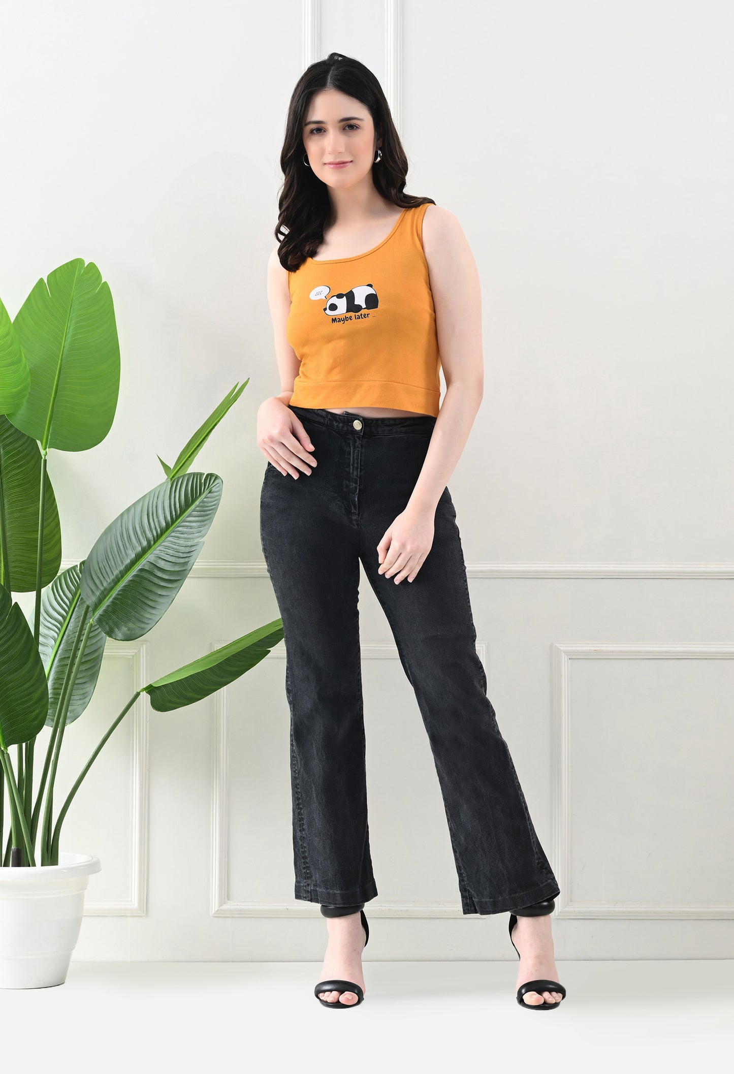Maybe Later Panda Crop Top 🐼