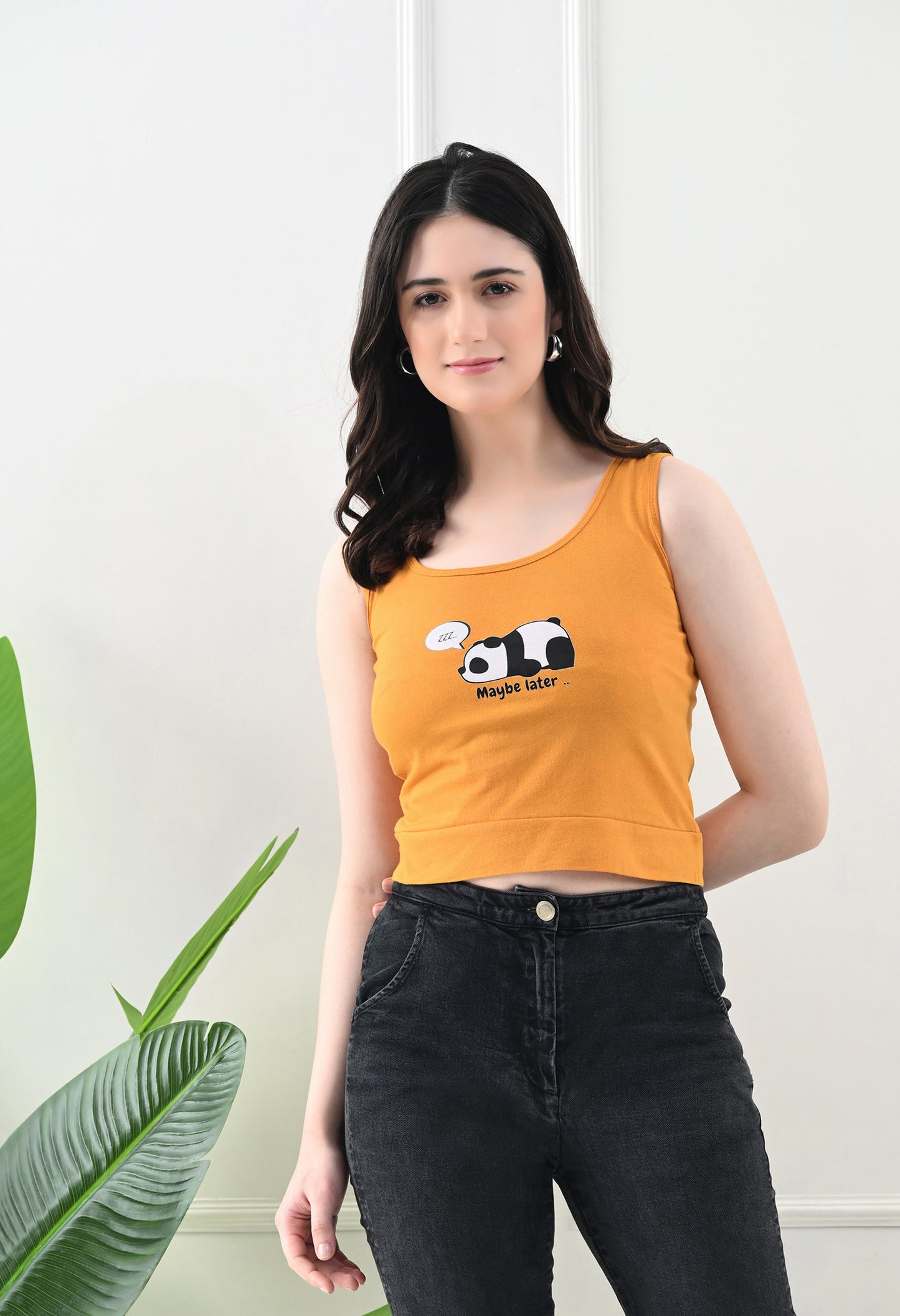 Maybe Later Panda Crop Top 🐼