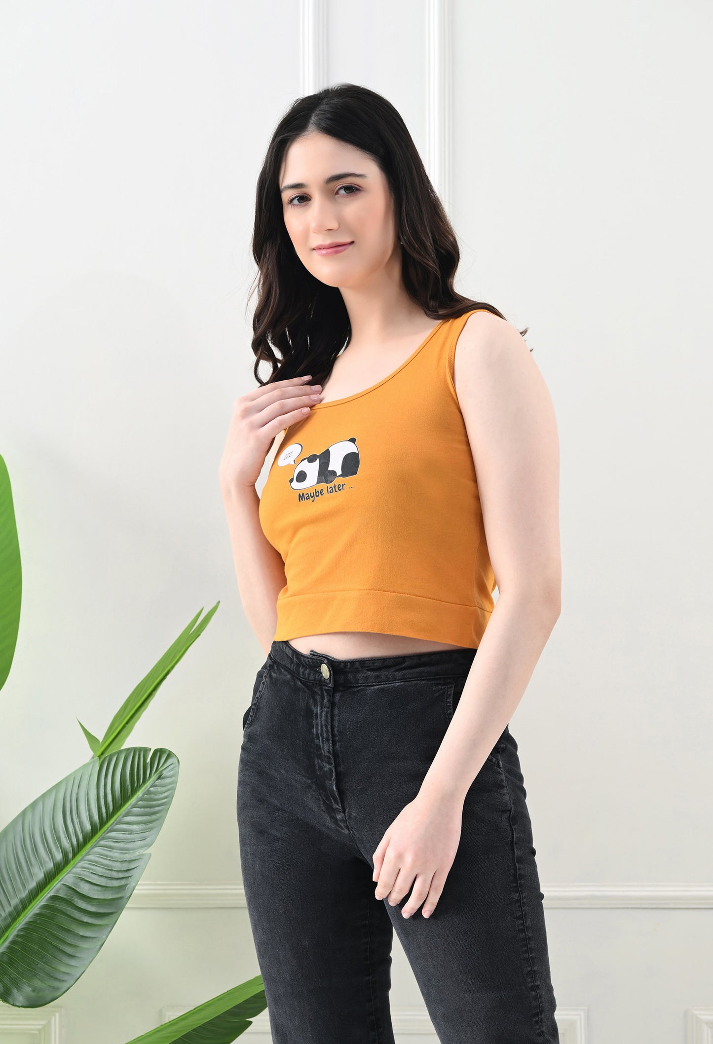 Maybe Later Panda Crop Top 🐼