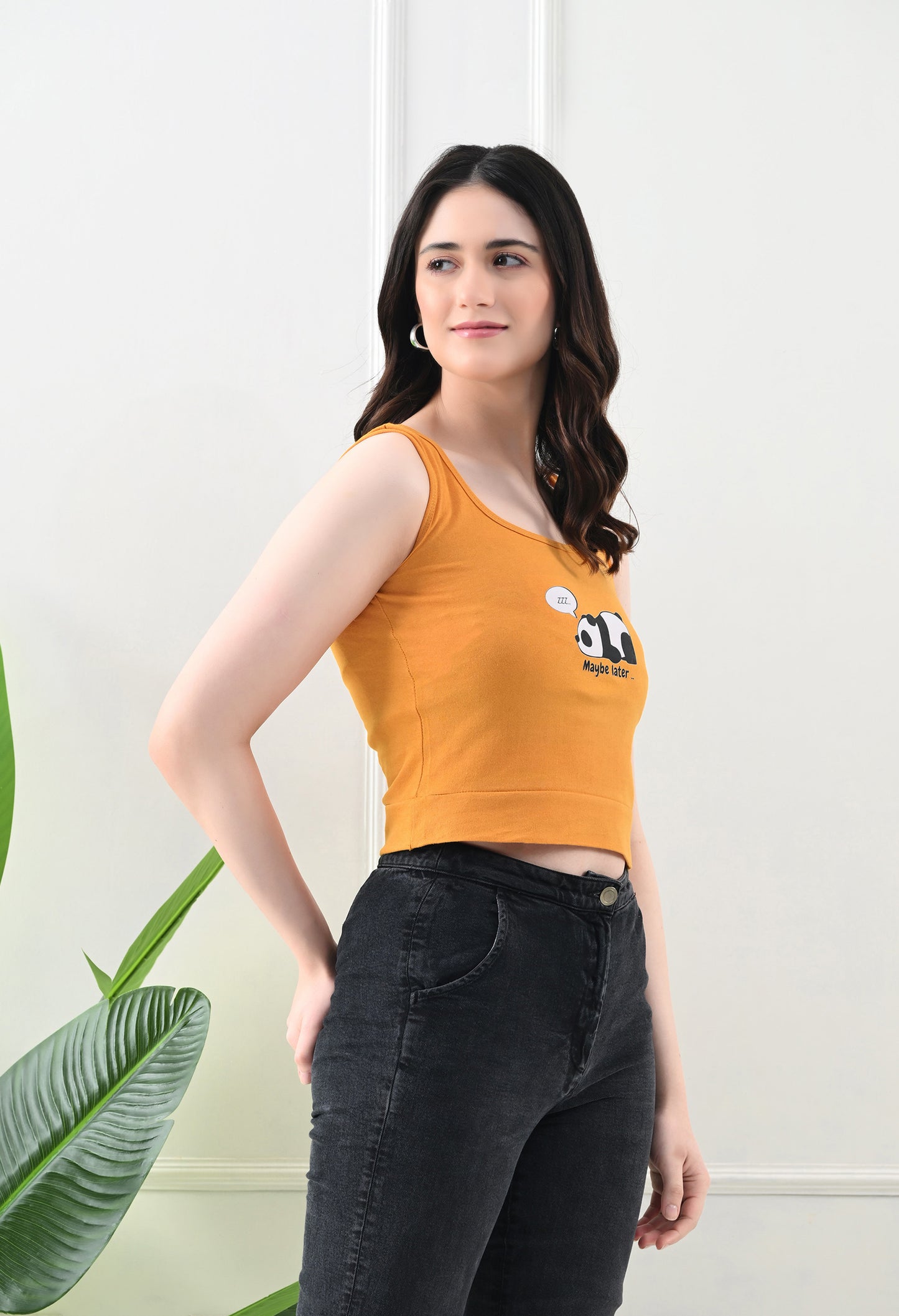 Maybe Later Panda Crop Top 🐼