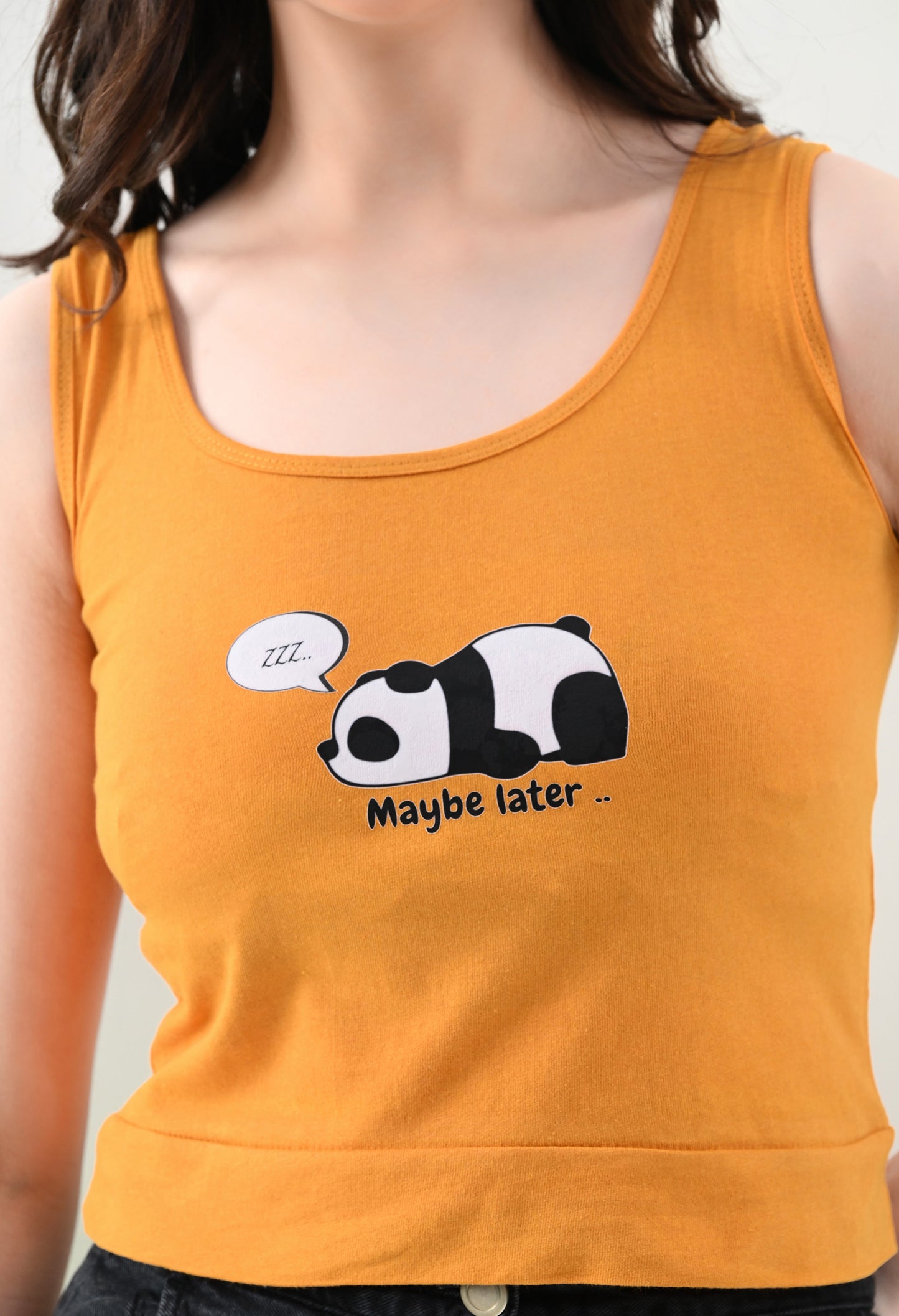 Maybe Later Panda Crop Top 🐼