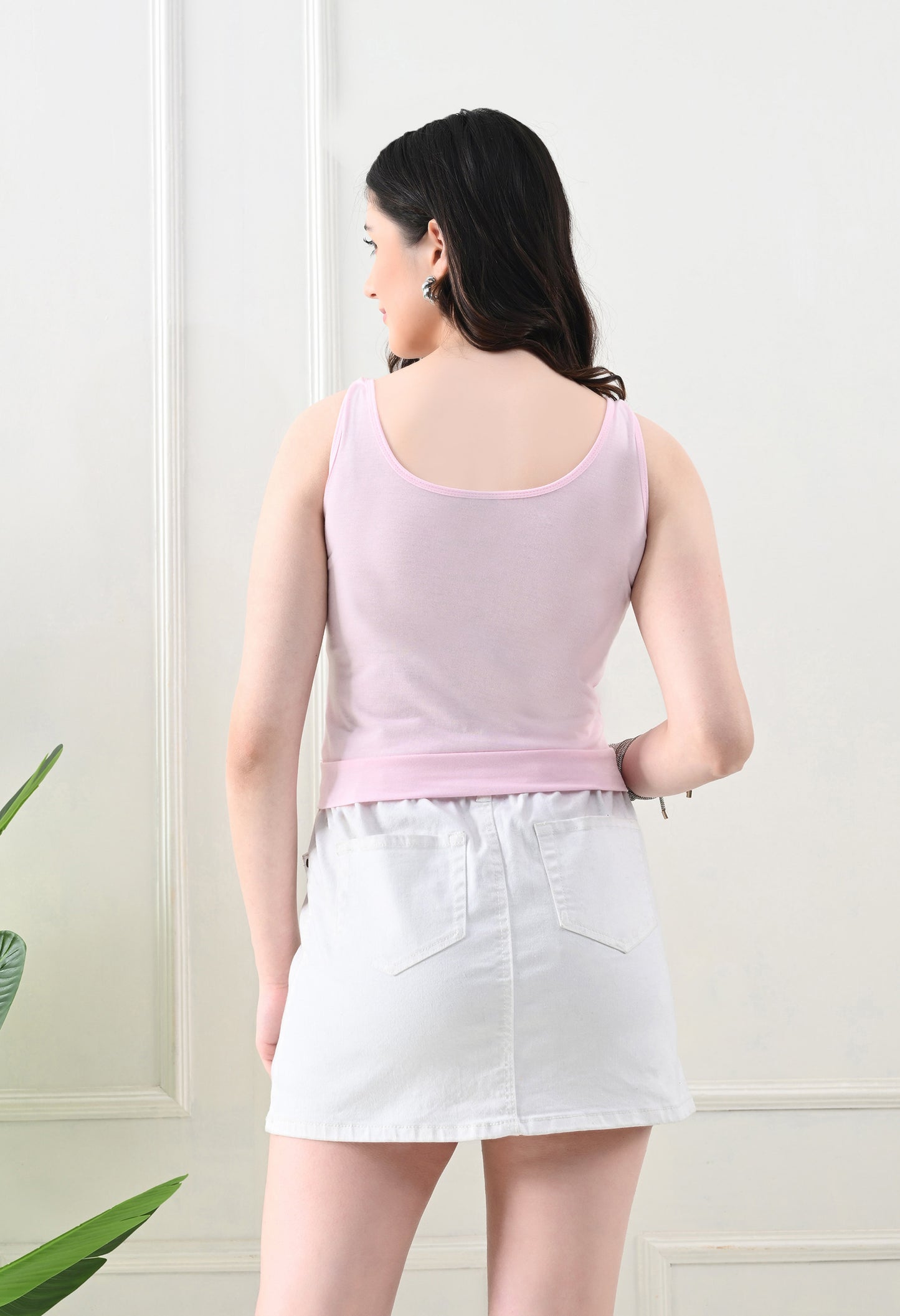 Soft Pink Scoop Neck Tank Top – Light & Lovely