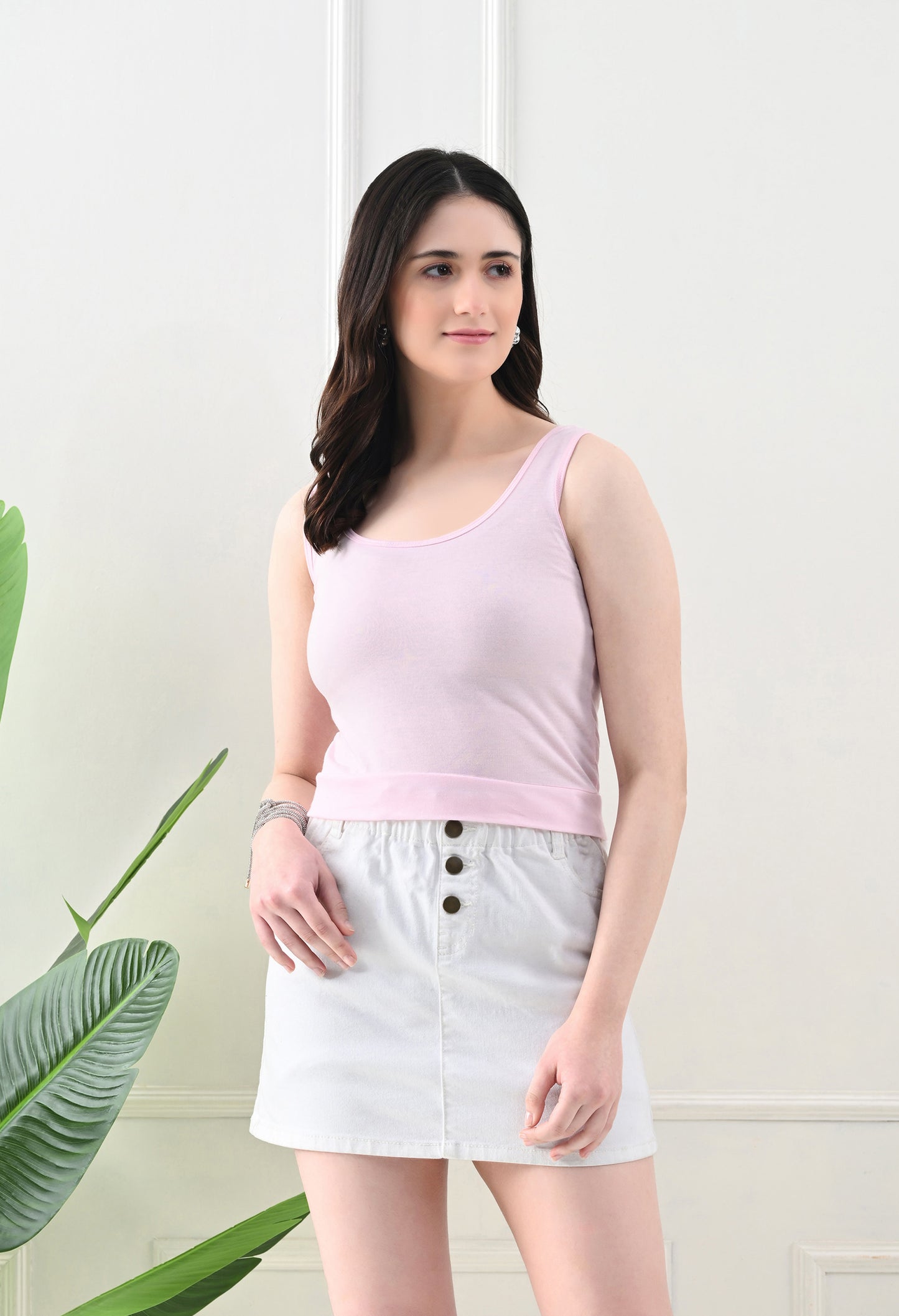 Soft Pink Scoop Neck Tank Top – Light & Lovely