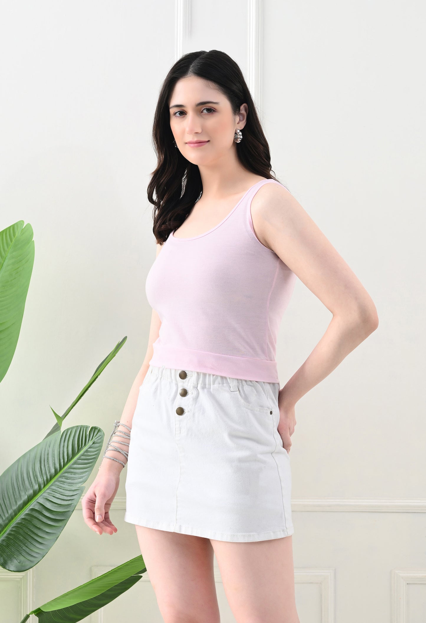 Soft Pink Scoop Neck Tank Top – Light & Lovely