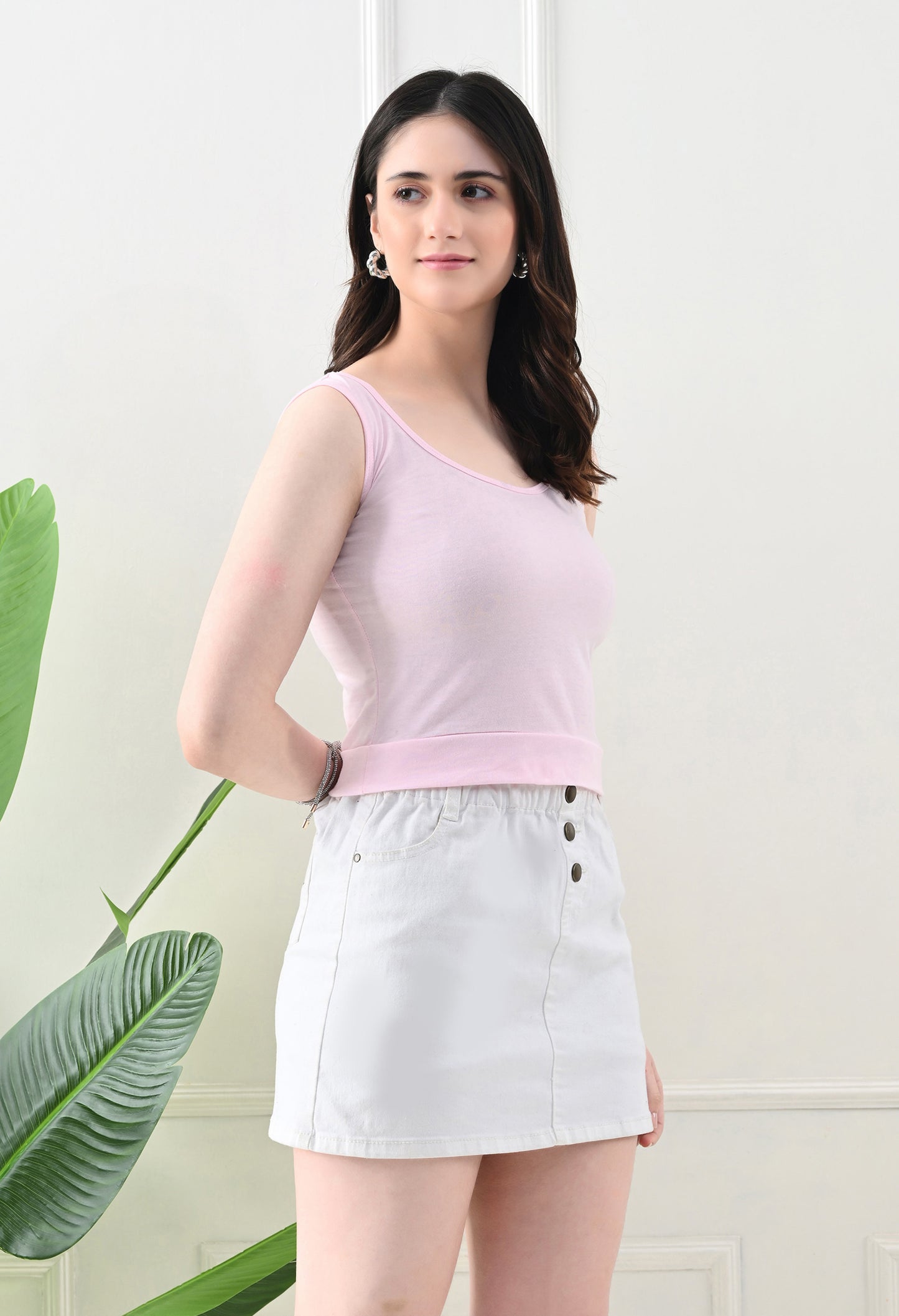 Soft Pink Scoop Neck Tank Top – Light & Lovely