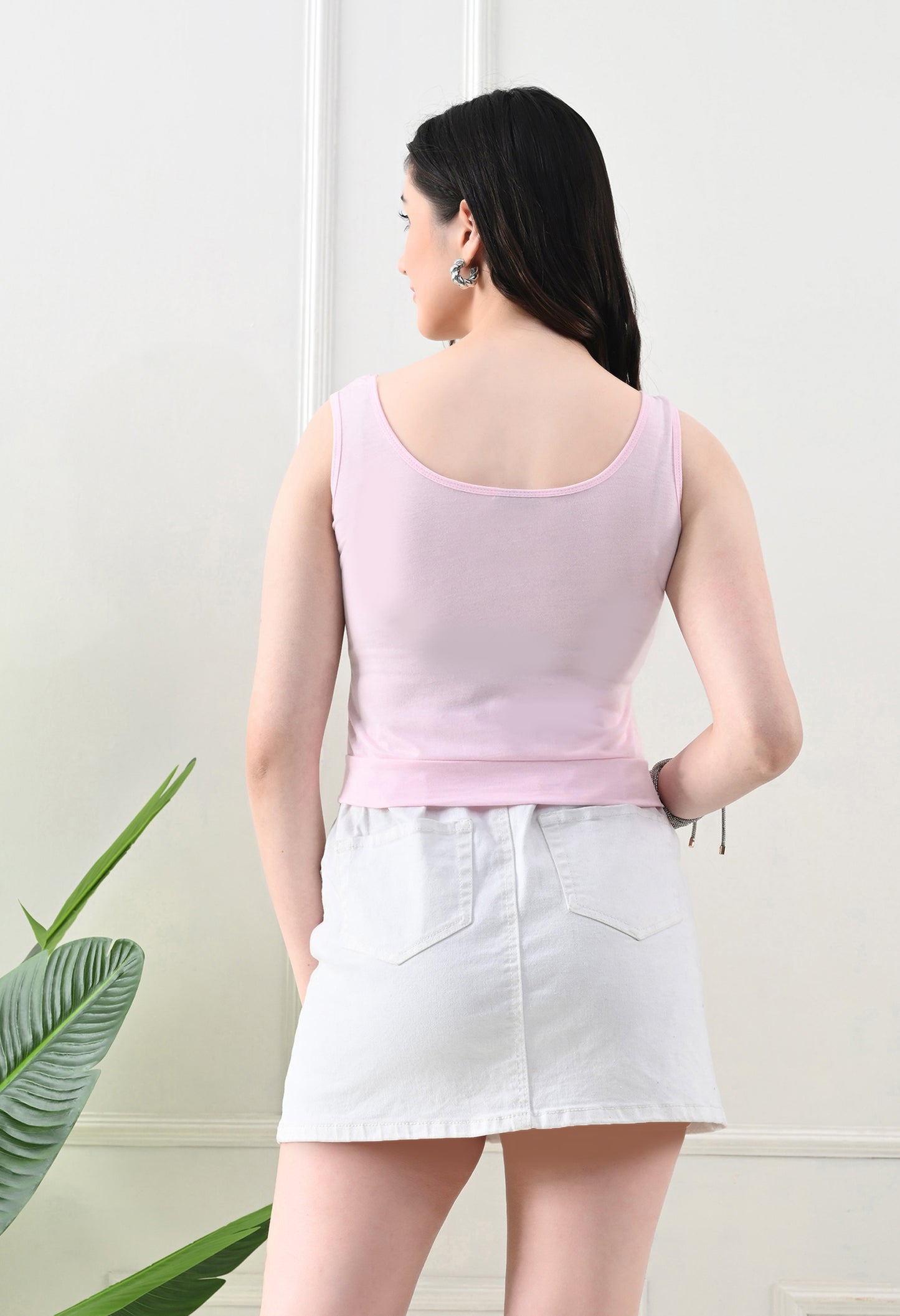 Be Happy Graphic Pink Tank Top