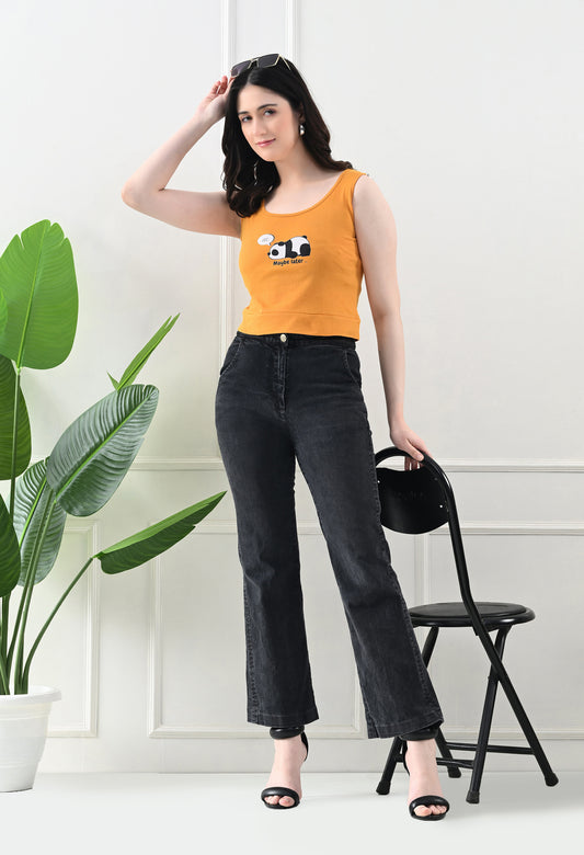 Maybe Later Panda Crop Top 🐼