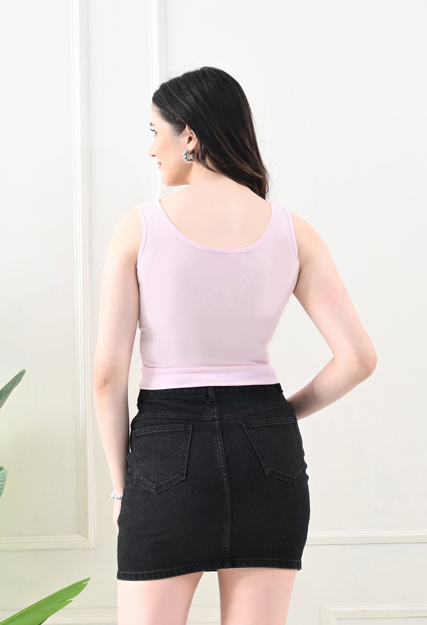 Soft Pink Notch Neck Tank – Sweet & Sleek