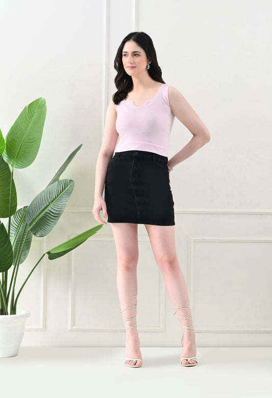 Soft Pink Notch Neck Tank – Sweet & Sleek